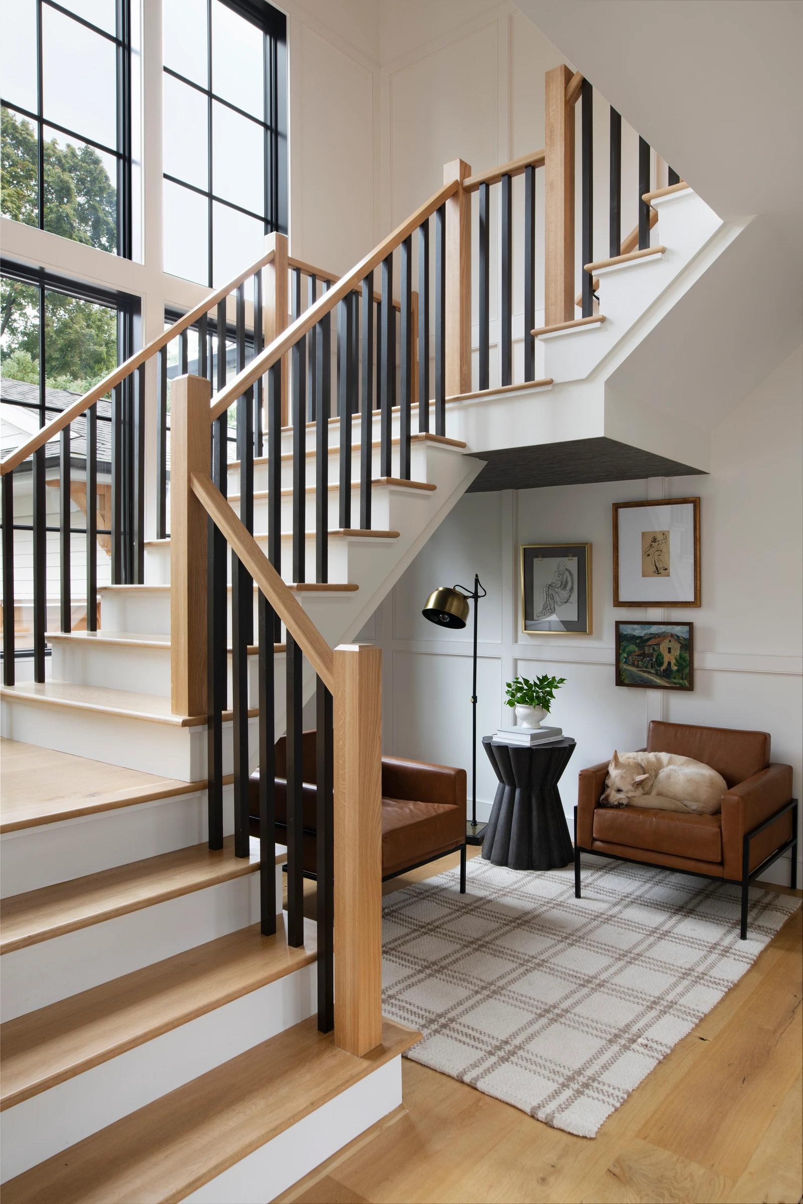 Stair nook at Project One on James Street in East Greenwich, Rhode Island