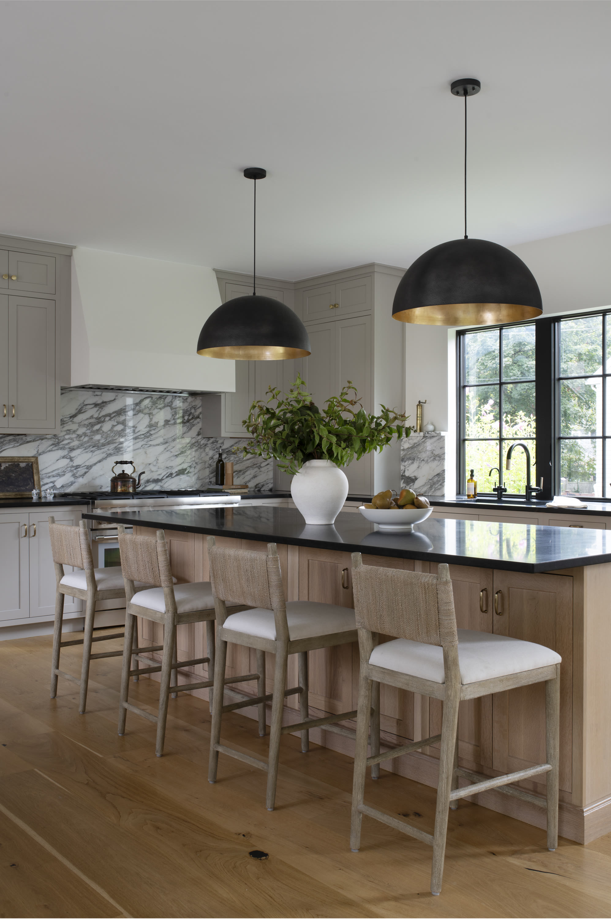 Completed kitchen at Project One in East Greenwich, Rhode Island