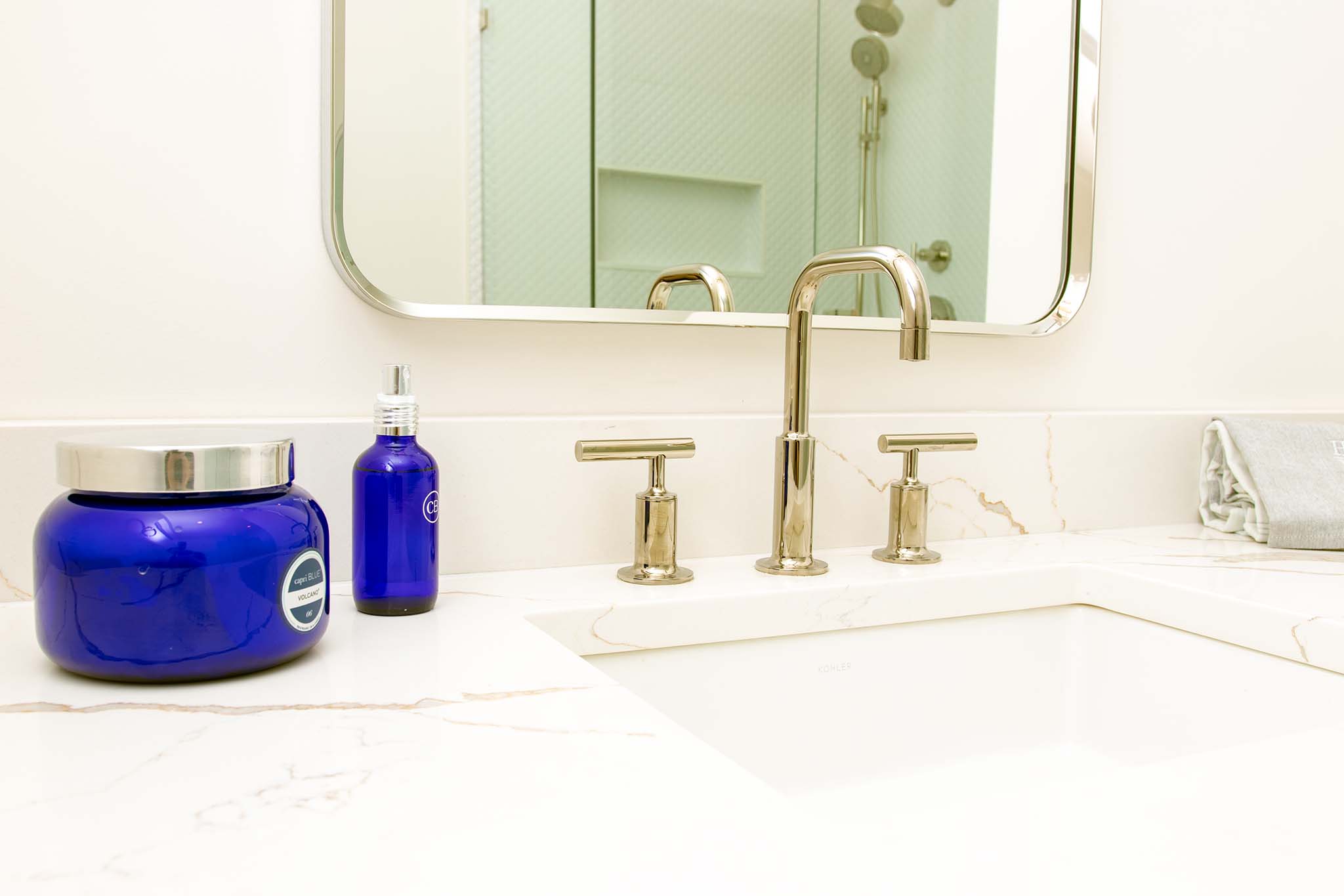 Guest bath vanity modern farmhouse style ri
