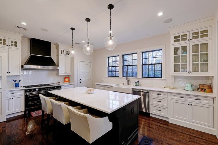 Luxury kitchen redesign historic home providence