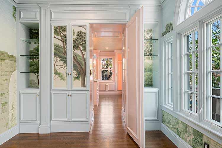 Secret bookcase door hidden room design ri
