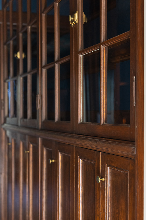 Glass front cabinetry butlers pantry