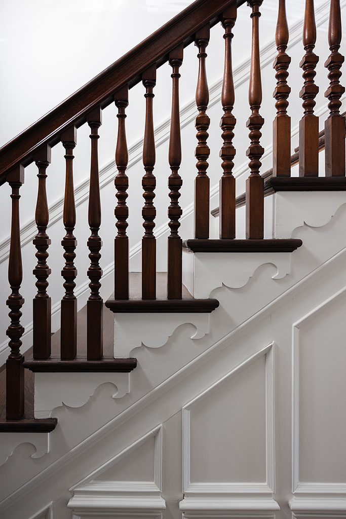 Historic stair baluster craftsmanship