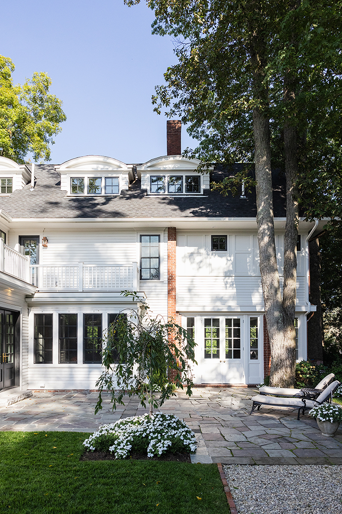 Rear elevation historic addition design