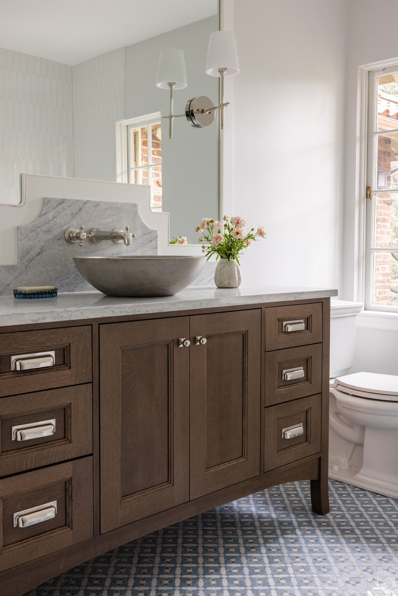 Historic renovation bathroom design east side providence