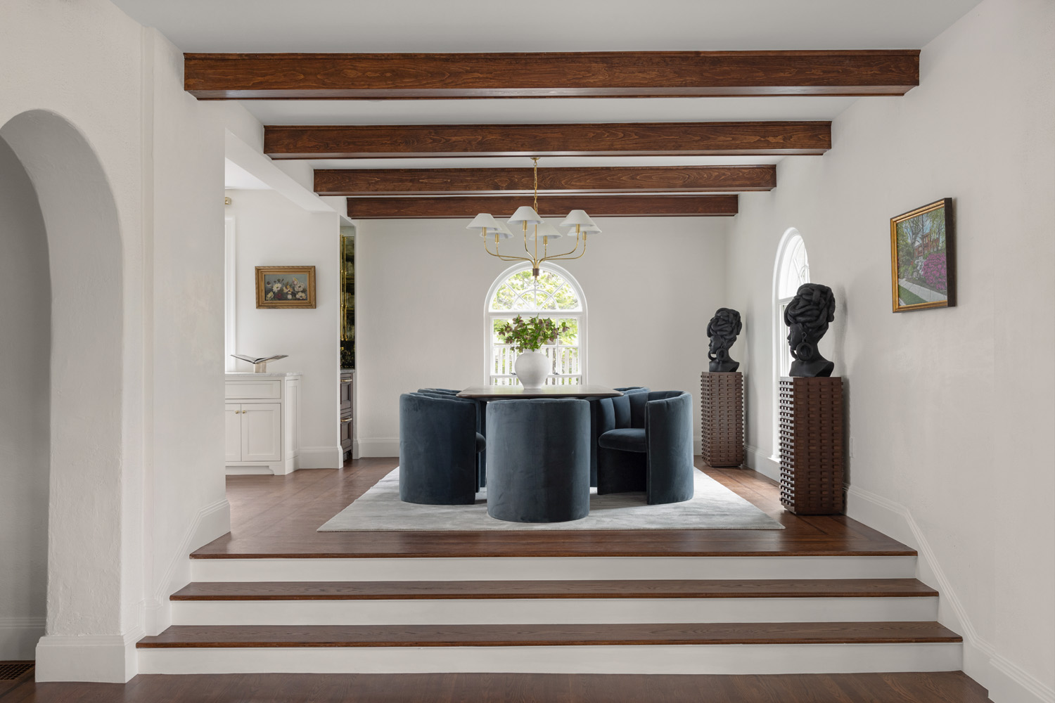 Dining room design historic home providence